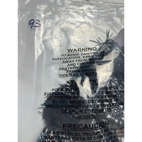 Lavello Womens Black & White Chiffon Convertible Fringe Vest Whimsical Sheer - Picture 8 of 8